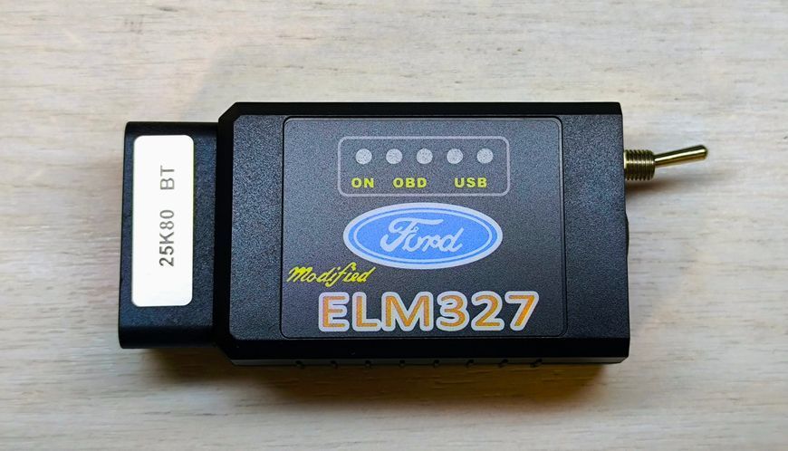 Автосканер ELM327 FORScan OBD2 1.5 Bluetooth з перемикачем HS CAN та MS CAN для діагностики Ford та Mazda A0140-2 фото