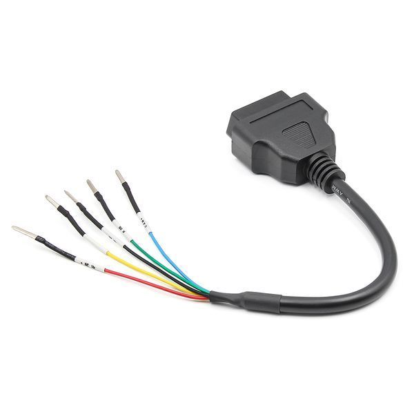 Универсальный разъем OBD2 (мама) с открытыми пинами CAN/K-Line для диагностики A0165 фото
