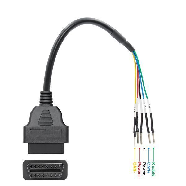 Универсальный разъем OBD2 (мама) с открытыми пинами CAN/K-Line для диагностики A0165 фото