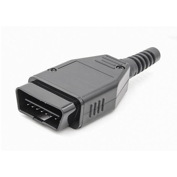 Универсальный разборный разъем OBD2 16-Pin (папа) с контактами под пайку A0050-B фото